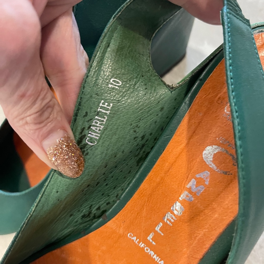 Jeffrey Campbell Green Wedge Shoes - Picture 12 of 14